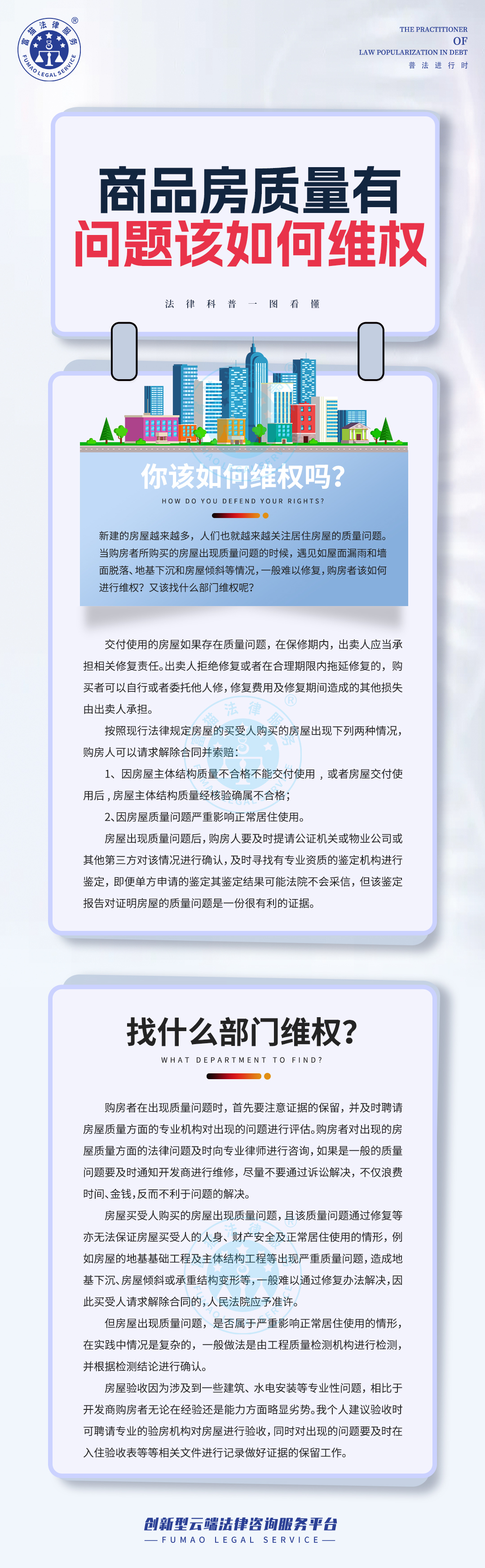 全民普法丨商品房质量有问题该如何维权